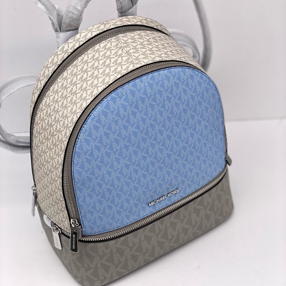 Michael Kors Light Blue and Grey Backpack main image 8